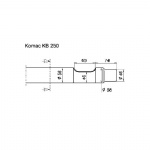 Komac Hydraulic breaker KB250 ramming tool