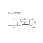 Komastu JKHB2000 Hydraulic hammer asphalt cutter