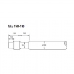 TOKU TNB190 Hydraulic breaker flat end