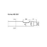 Komac KB200 Hydraulic breaker pipe driver